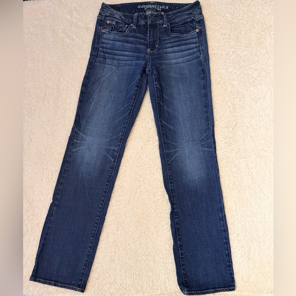 American Eagle AE Straight Super Stretch Jeans - Dark Wash